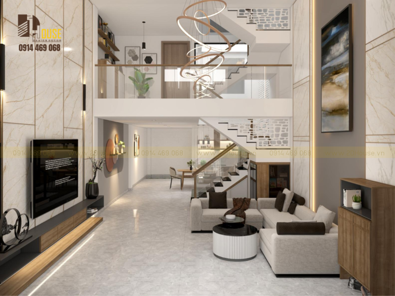 THIẾT KẾ NỘI THẤT NHÀ PHỐ - 2D HOUSE